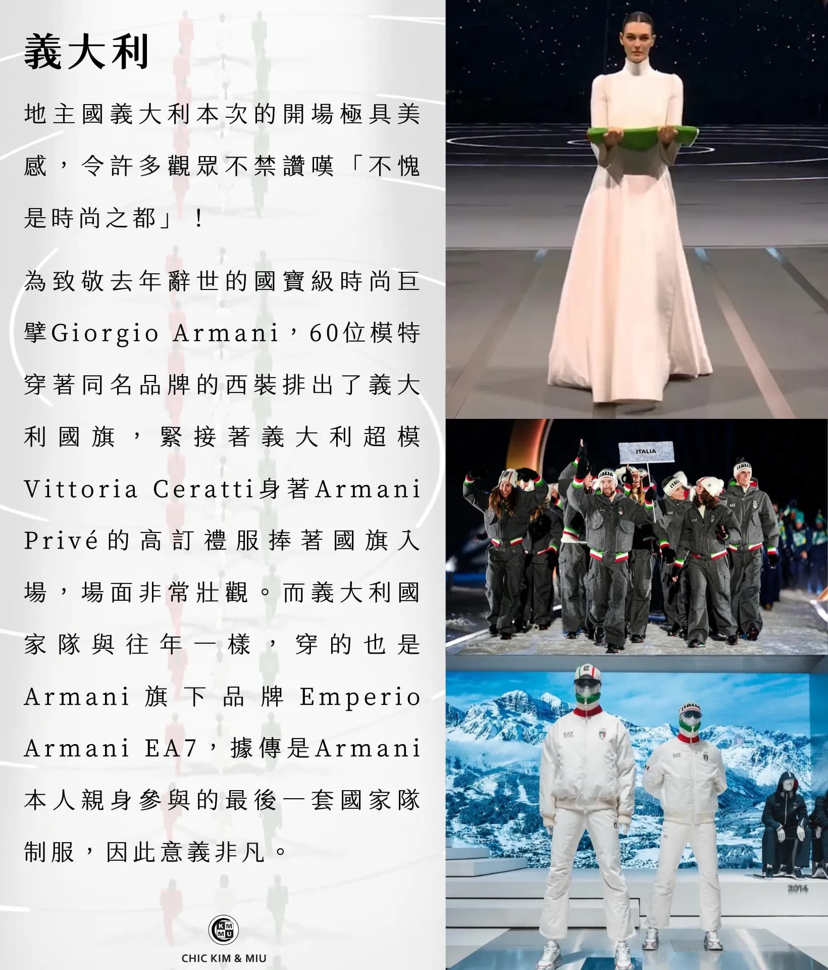 【時尚新聞】米蘭冬奧入場制服大解析,各國誰最時髦? 2