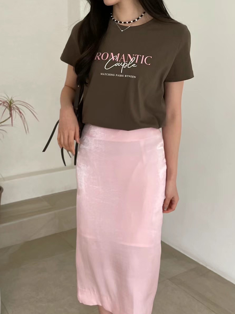 [現貨]Romantic 刺繡文字上衣 [ 2色 ]