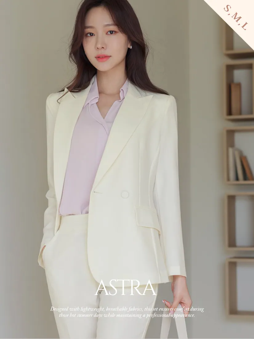 [現貨]Astra劍領西服套裝外套 [ 蜜桃粉/ S ]