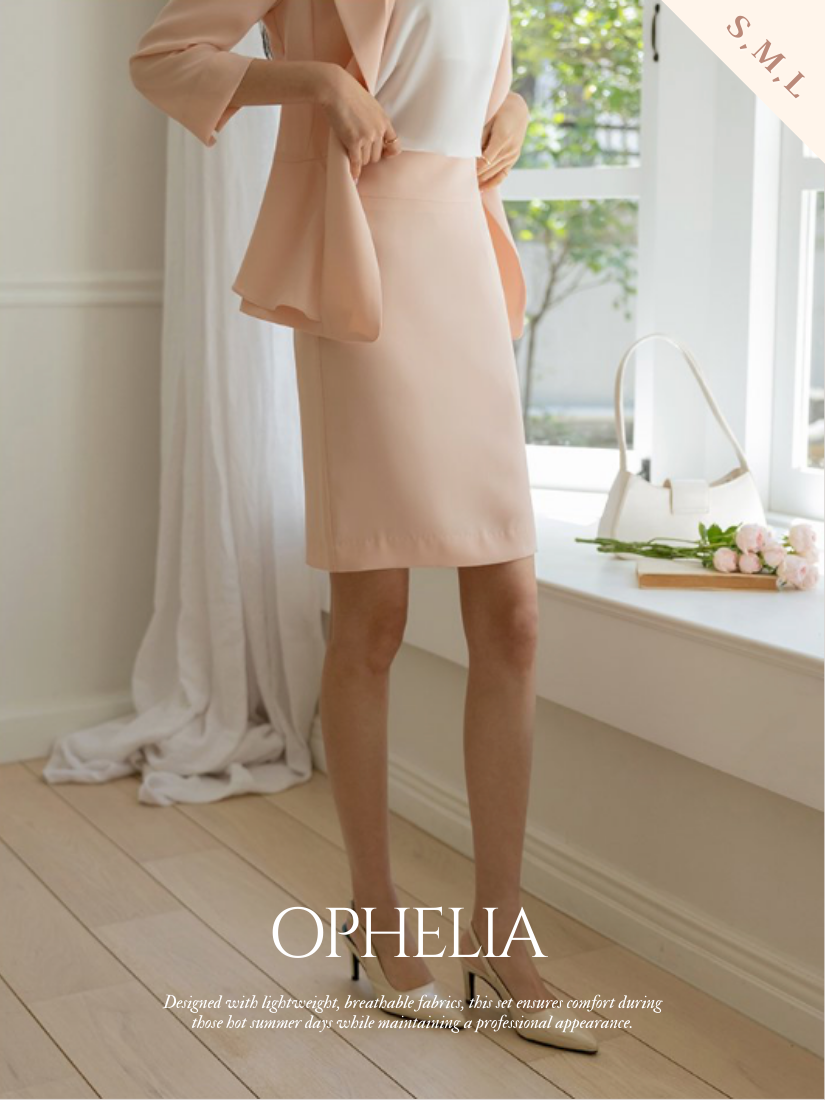 Ophelia西服套裝中短裙 [ 3色 / S,M,L ]